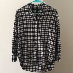 Madewell flannel button down shirt